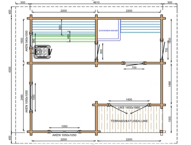 Venkovní sauna Tanhua