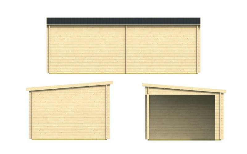40.0194N Chappo Untreated Log Cabin 3D
