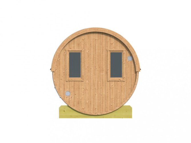 437013 Sauna barrel Back