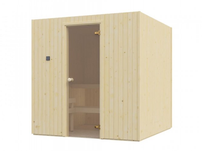 Vnitřní sauna Lillby - Šířka objektu: 200 cm, Hloubka objektu: 200 cm