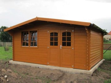 Dřevěný zahradní domek - Tachlovice, červenec 2014