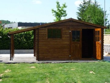 Dřevěná zahradní chatka - Zlín, květen 2012