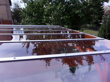 Zahradní altán jsme zastřešili plným, 6 mm silným polykarbonátem