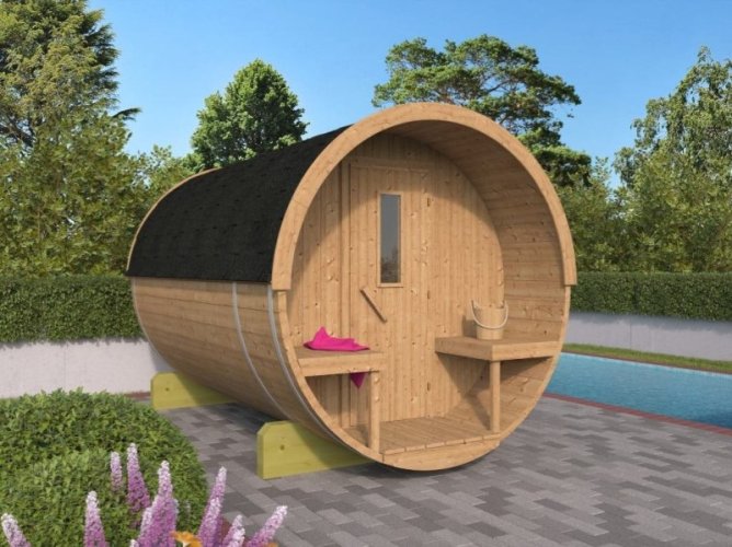 Sauna Barrel 250 Thermowood