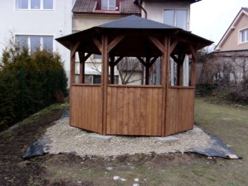 Dřevěný, zahradní altánek - Chotěboř, březen 2018
