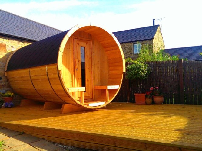 Sauna Barrel 400