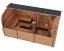 Venkovní sauna Rovaniemi-smrk - Šířka objektu: 219 cm, Hloubka objektu: 286 cm