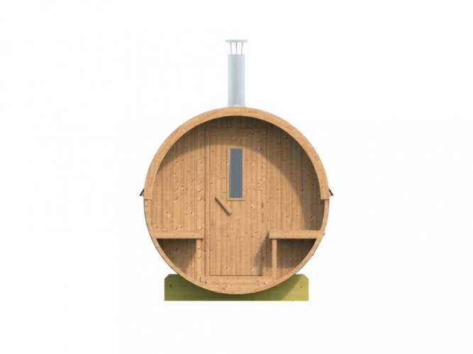 437015 Sauna barrel Front